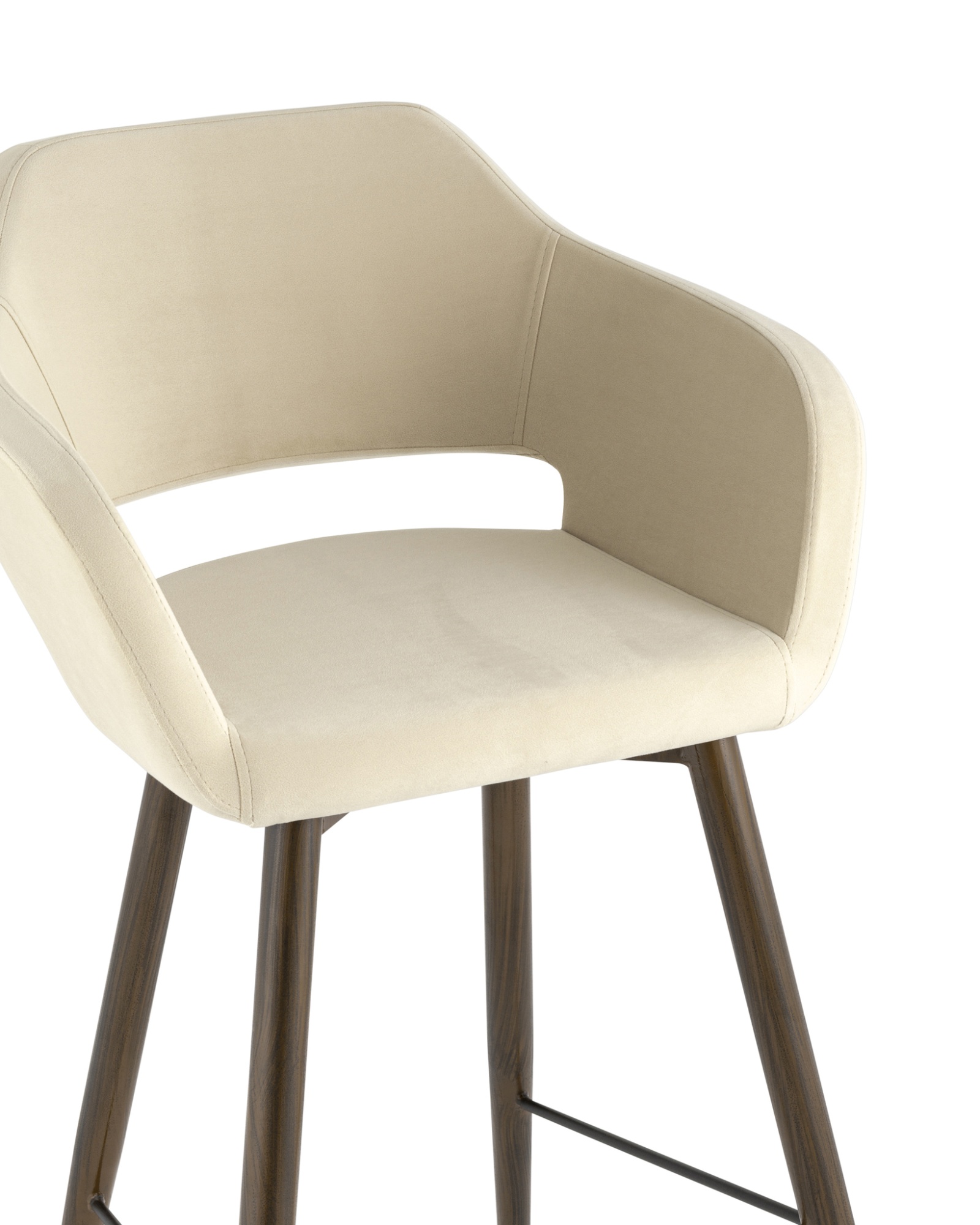 Стул барный Саймон велюр бежевый Stool Group