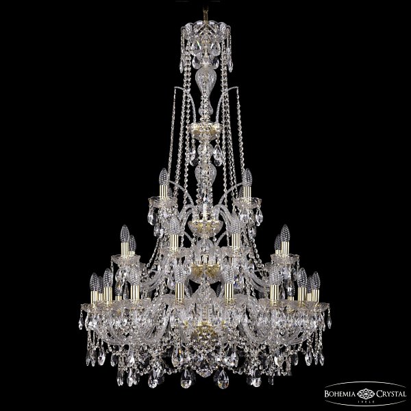Люстра хрустальная 1411/16+8+4/300/XL-131/3d G