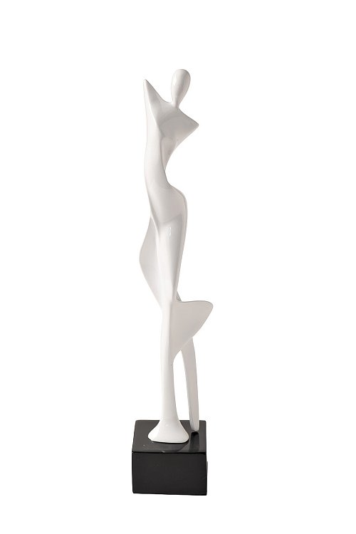 Статуэтка Девушка. Абстракция-2 белая Garda Decor D3506-WH