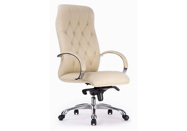 Компьютерное кресло Woodville Osiris beige / satin chrome 15426