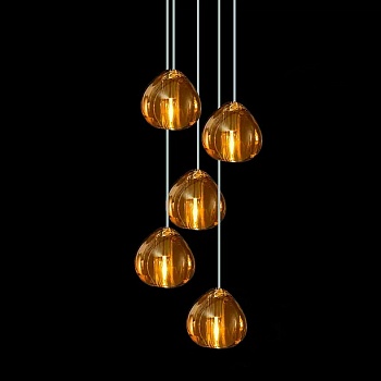Подвесной светильник METEORA B COMBO D30 Amber by ImperiumLoft