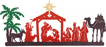 Декор настенный Рождество Glasar 57-206