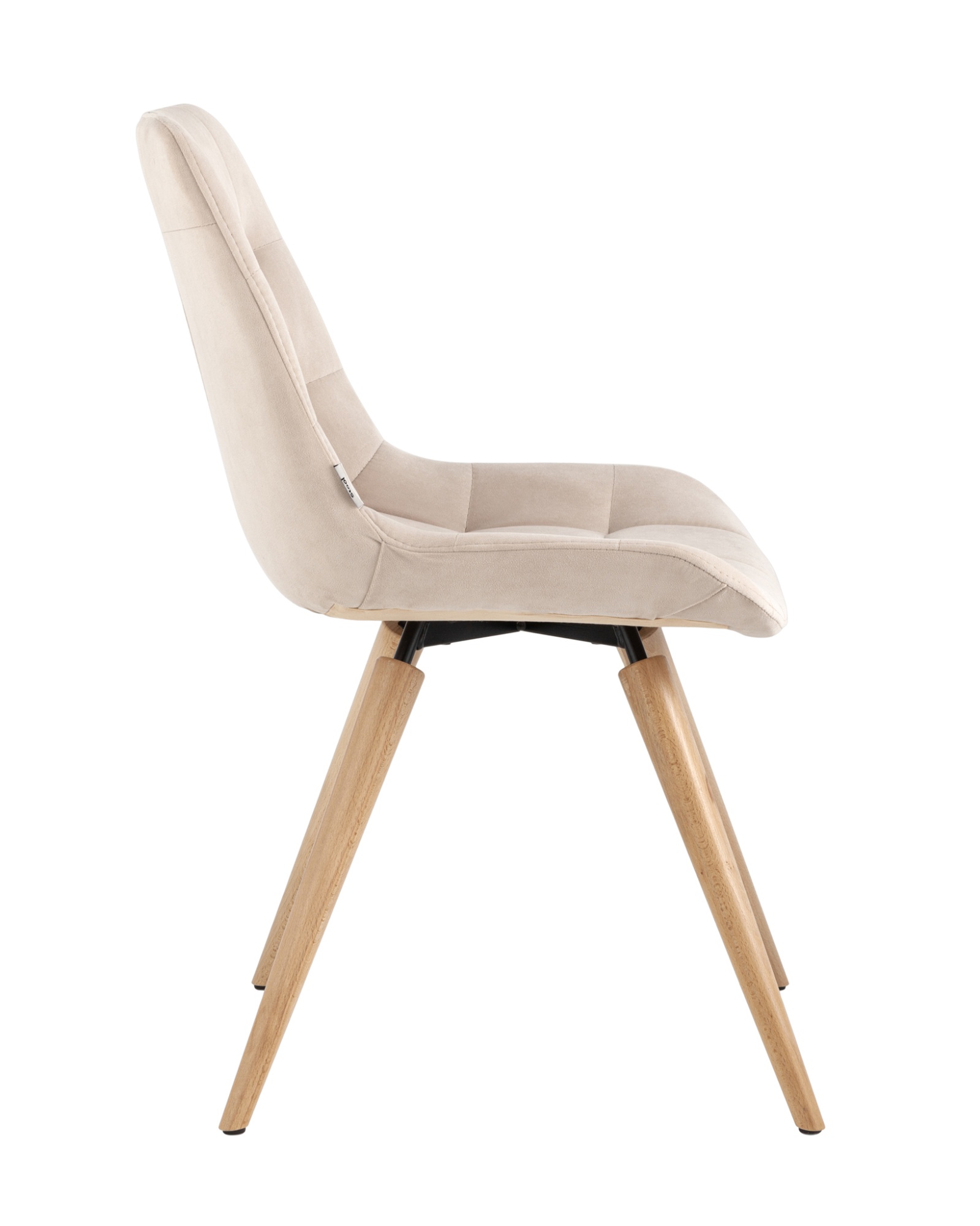 Стул Флекс на деревянных ножках велюр бежевый Stool Group