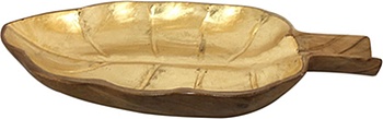 Блюдо из тикового дерева Glasar 70648