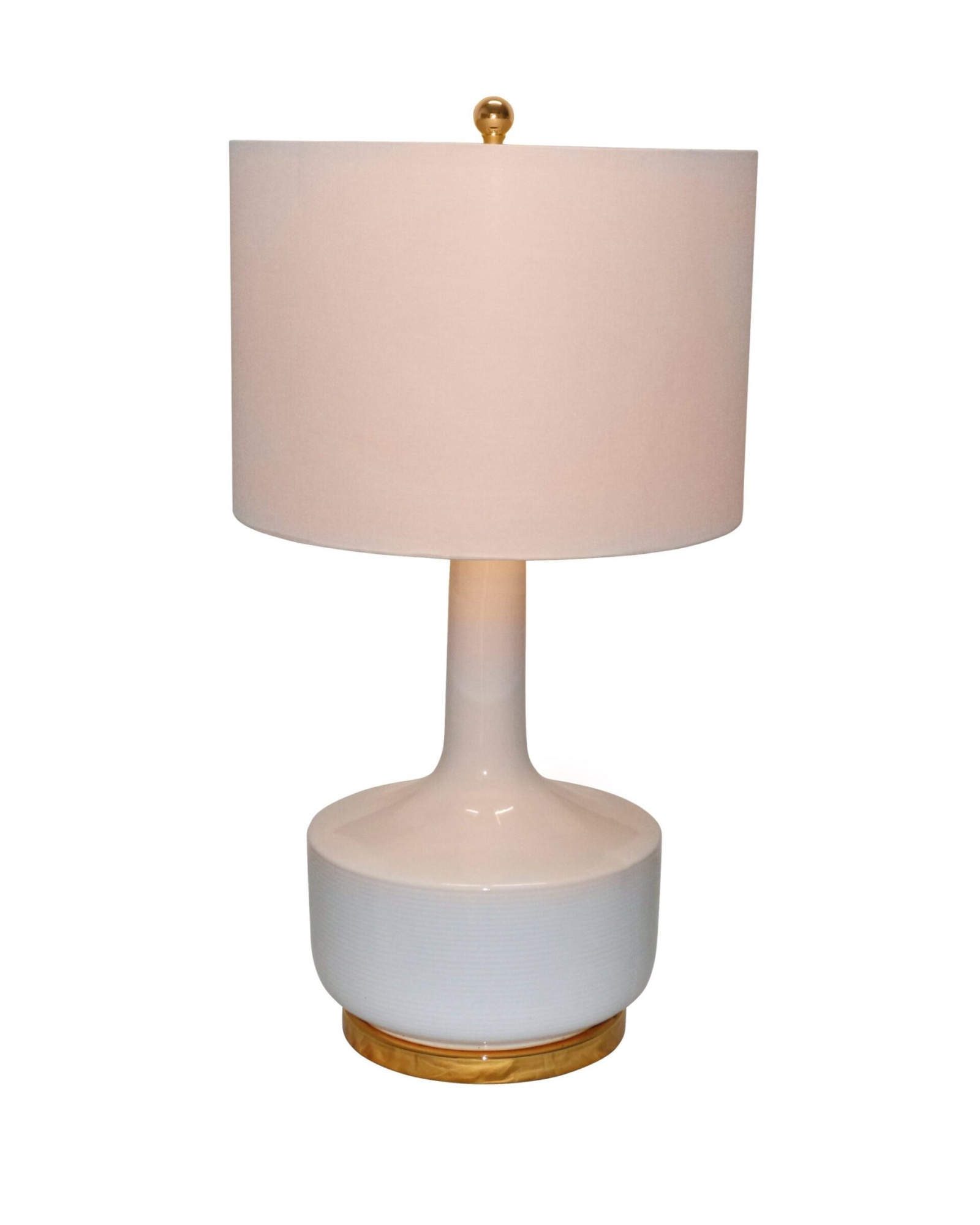 Белая настольная лампа Ридли Louvre Home 5037