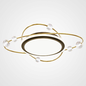 Потолочный светильник AMATIUS D105 Black by ImperiumLoft