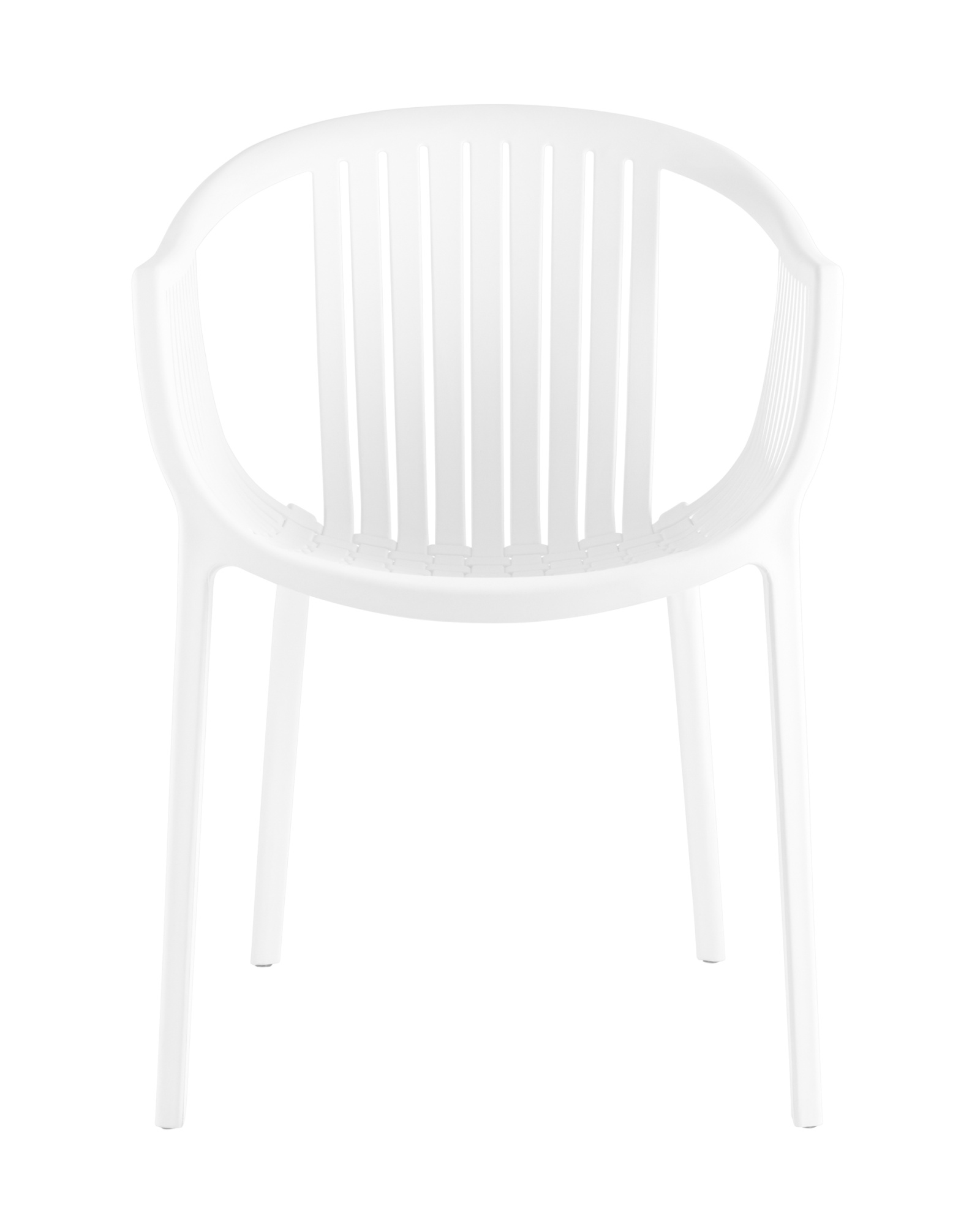 Стул с подлокотниками Kolstad пластик белый Stool Group