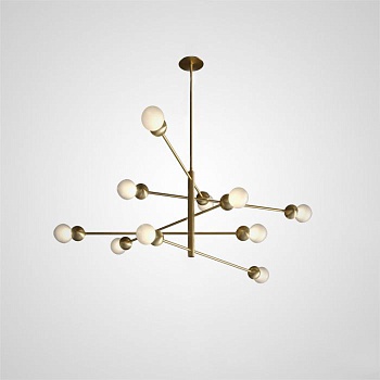 Люстра на штанге SALME L10 A Gold by ImperiumLoft