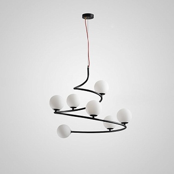 Подвесная люстра CURL Черный by ImperiumLoft