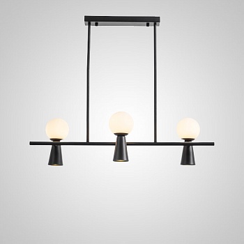 Потолочный светильник ABELINA LONG L6 Black White by ImperiumLoft