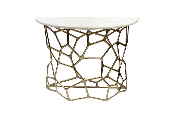 Консоль Сеть с мраморной столешницей Garda Decor 69-218475