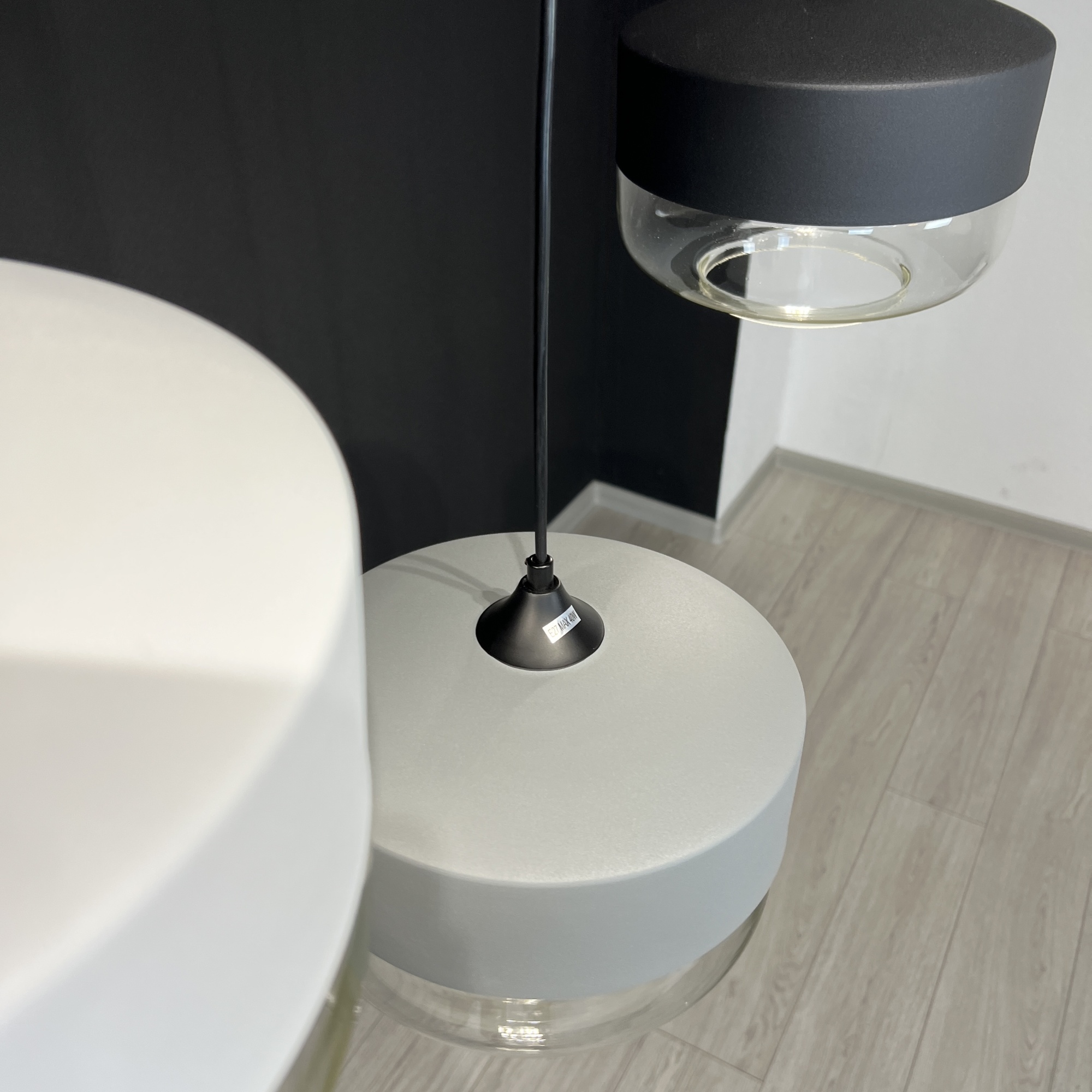 Подвесной Светильник Nord D D25 Black/Transparent By Imperiumloft