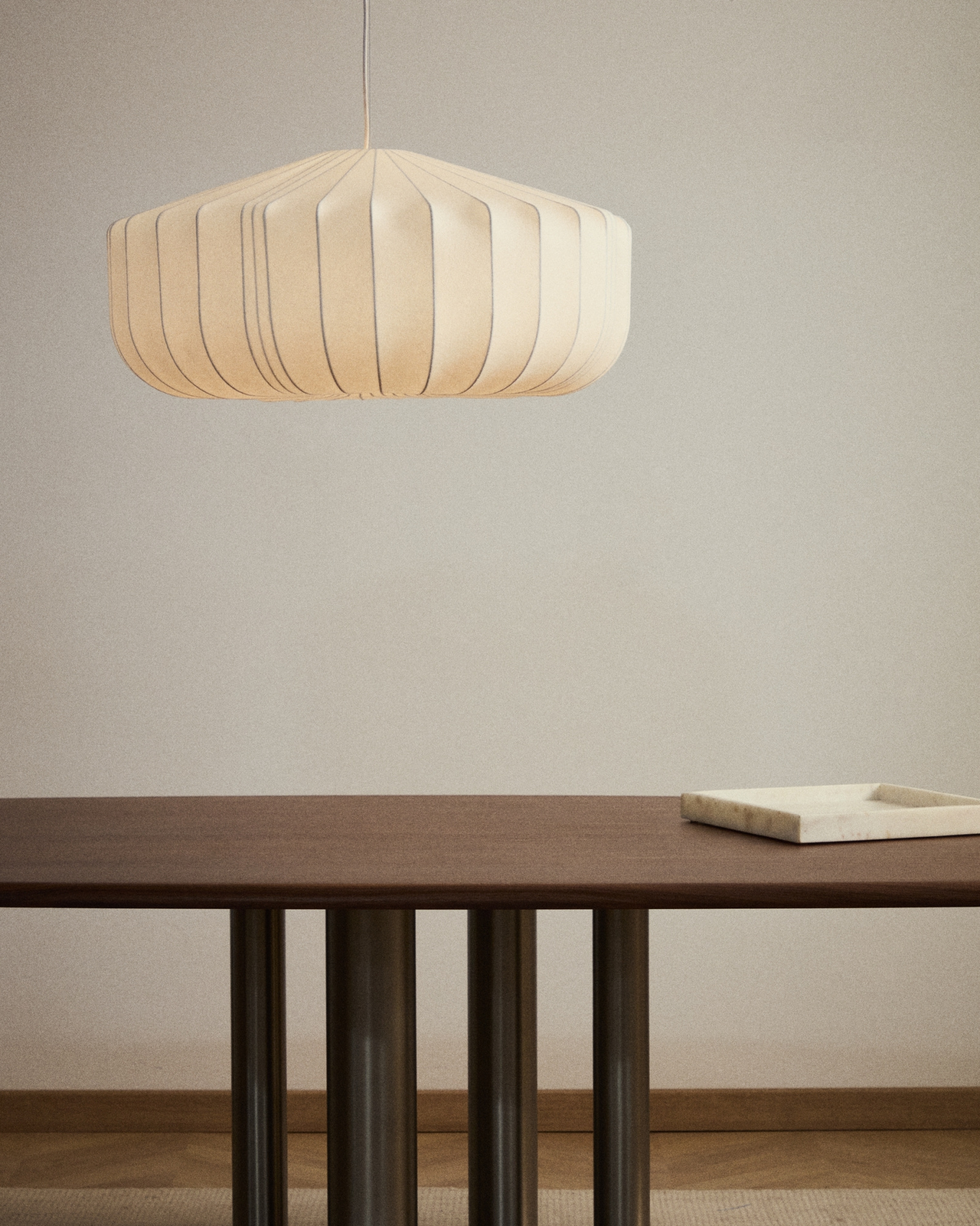 Подвесной светильник Somar из синтетических волокон и стали диаметром 76 см La Forma (ex Julia Grup)