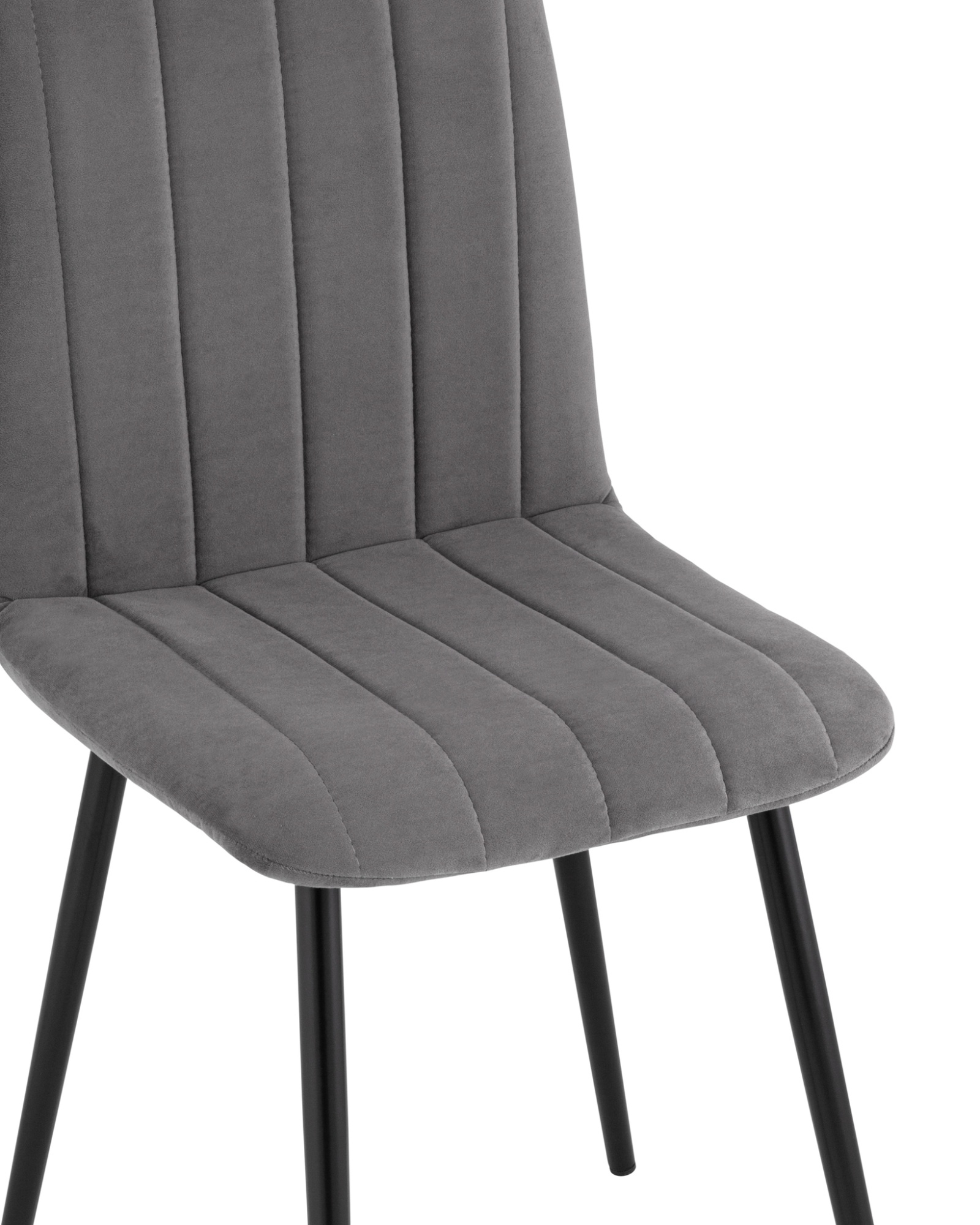 Стул Easy велюр темно-серый Stool Group