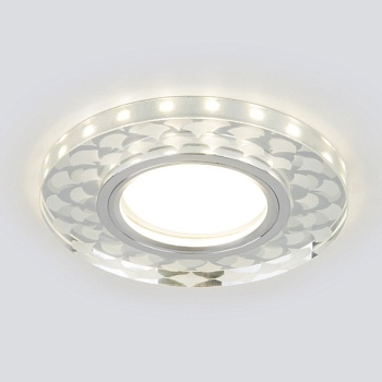 Встраиваемый светильник Elektrostandard 2247 MR16 SL/WH зеркальный/белый