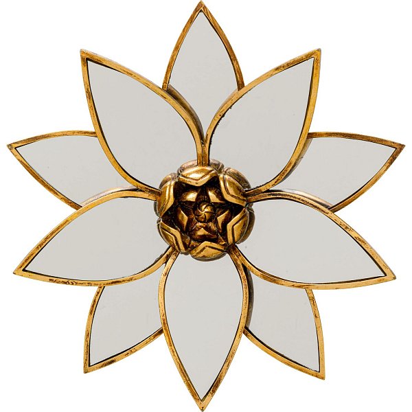 Украшение настенное Lotus Зеркало Ø33cm KARE 57696