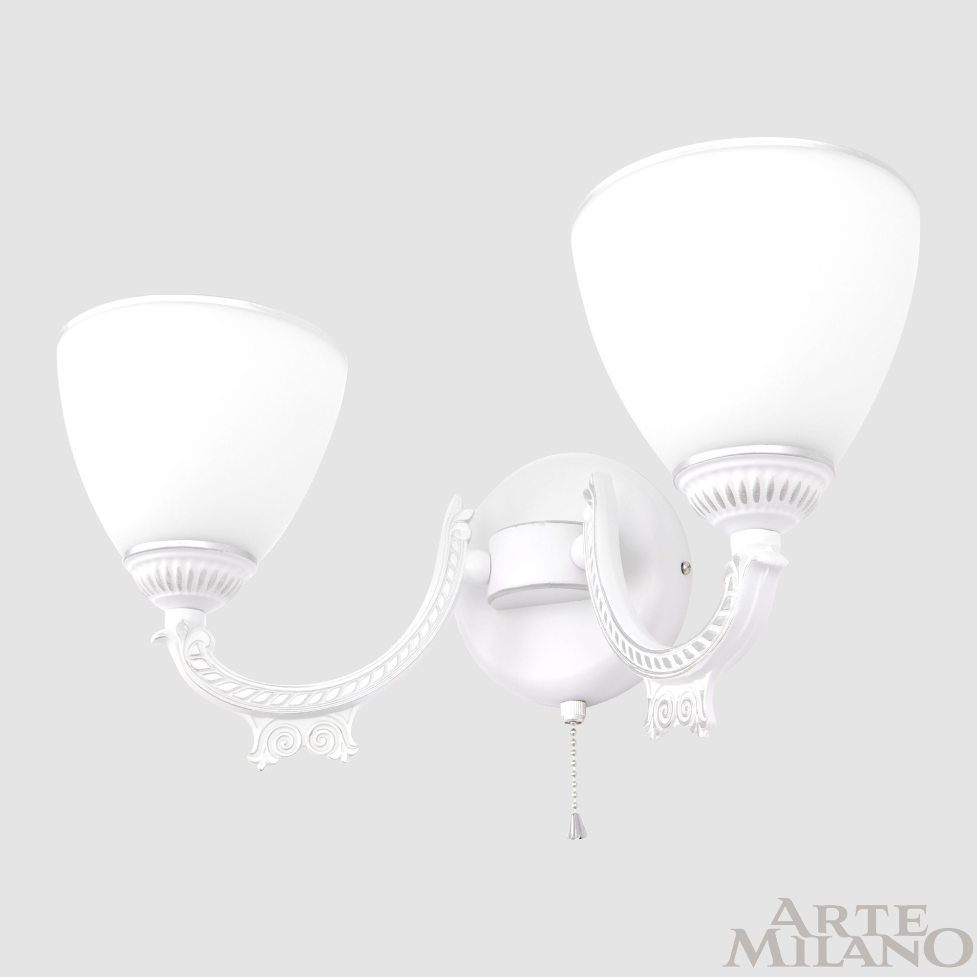 Бра с плафонами 342837/2W WT+SL Arte Milano