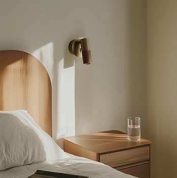 Бра Tura C оранжевая кожа/золотой металл Aromas del Campo