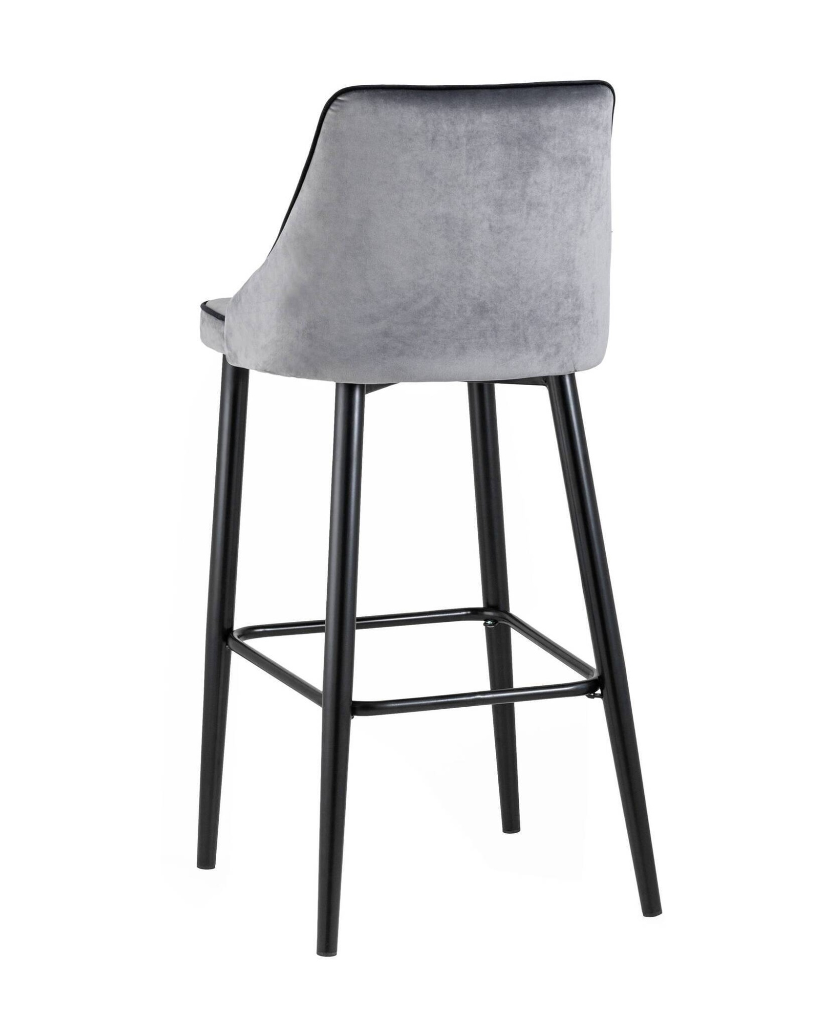 Стул барный Коби велюр серый Stool Group