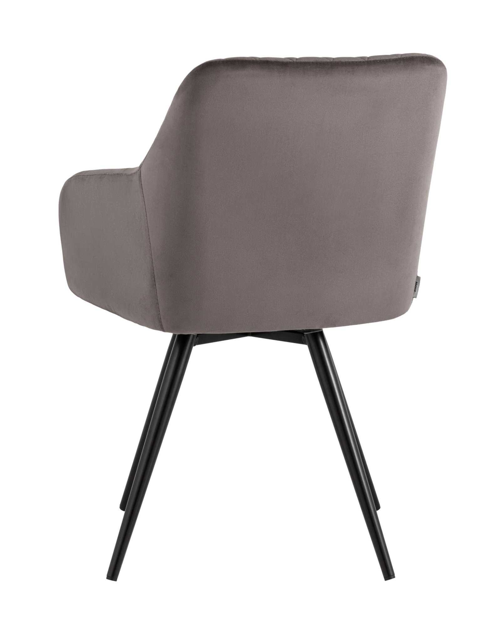 Стул вращающийся Дастин велюр тёмно-серый Stool Group