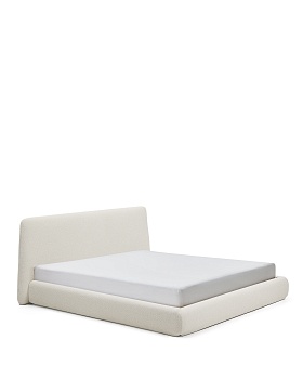 Кровать Martina со съемным чехлом из шенилла цвета экрю 180 x 200 La Forma (ex Julia Grup)