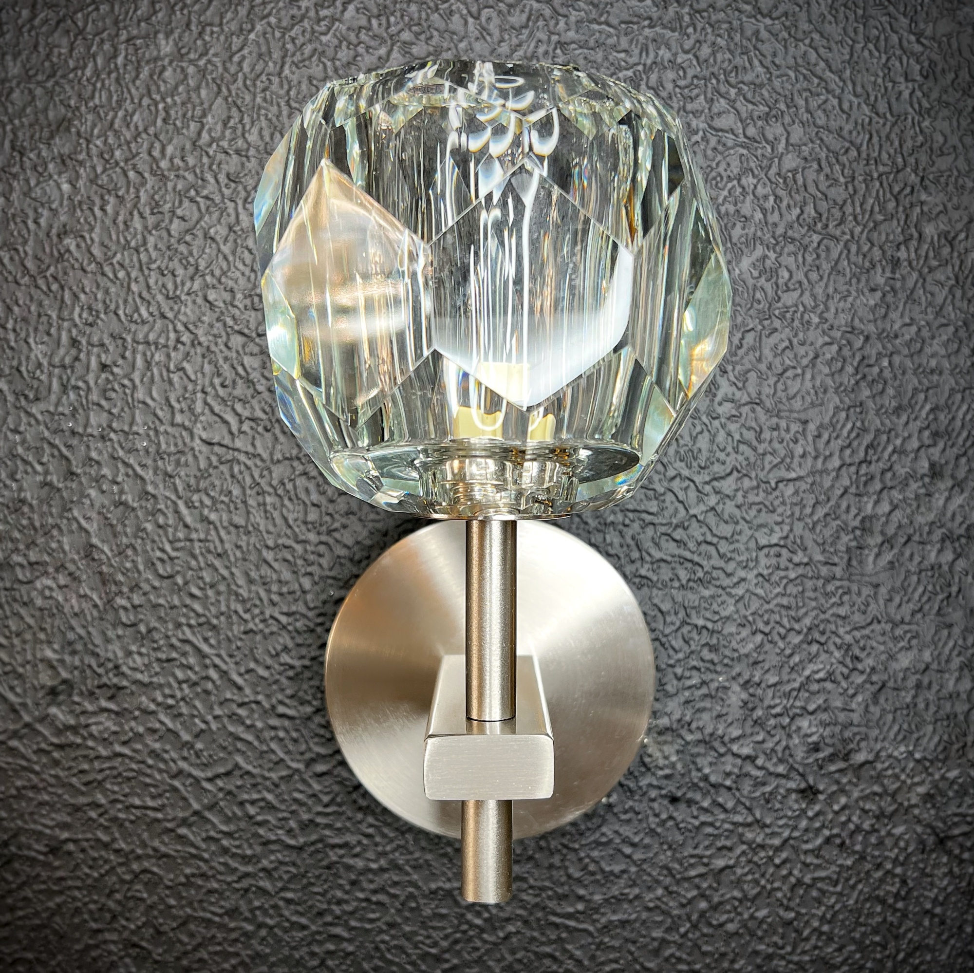Бра Rh Boule De Cristal Single Sconce Никель By Imperiumloft