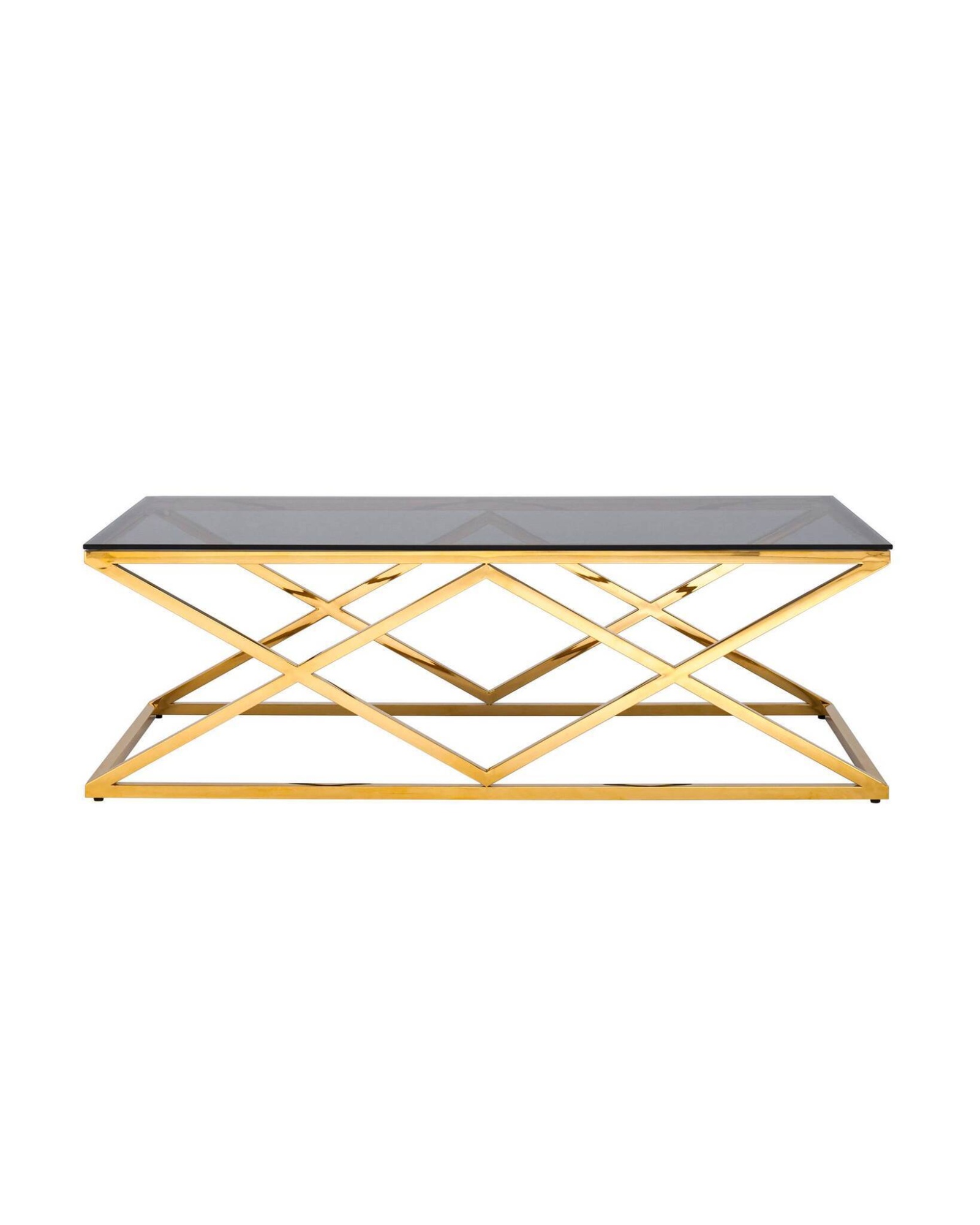 Журнальный стол 120*60 ИНСИГНИЯ золото стекло smoke Stool Group