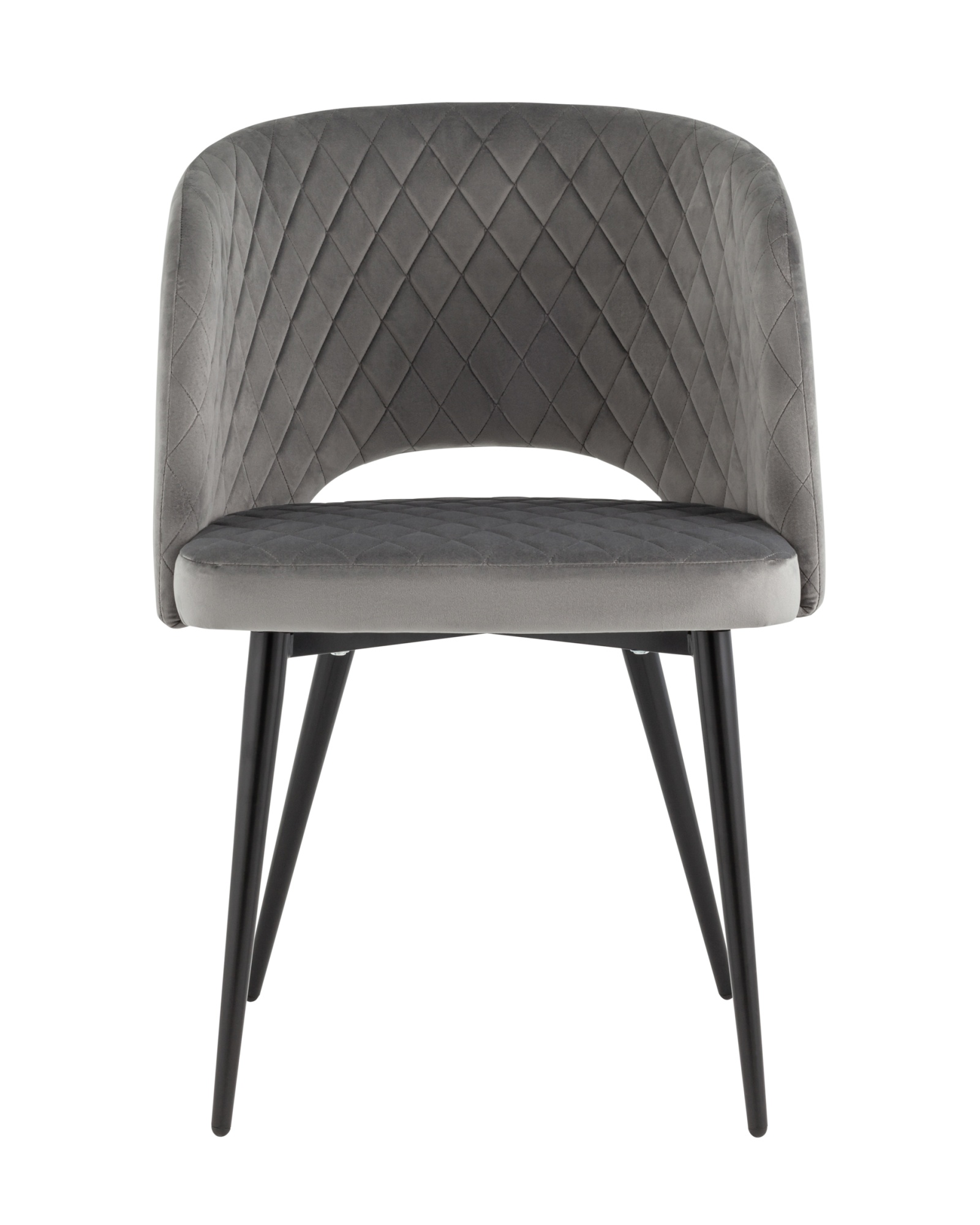 Стул-кресло Дарелл велюр серый Stool Group