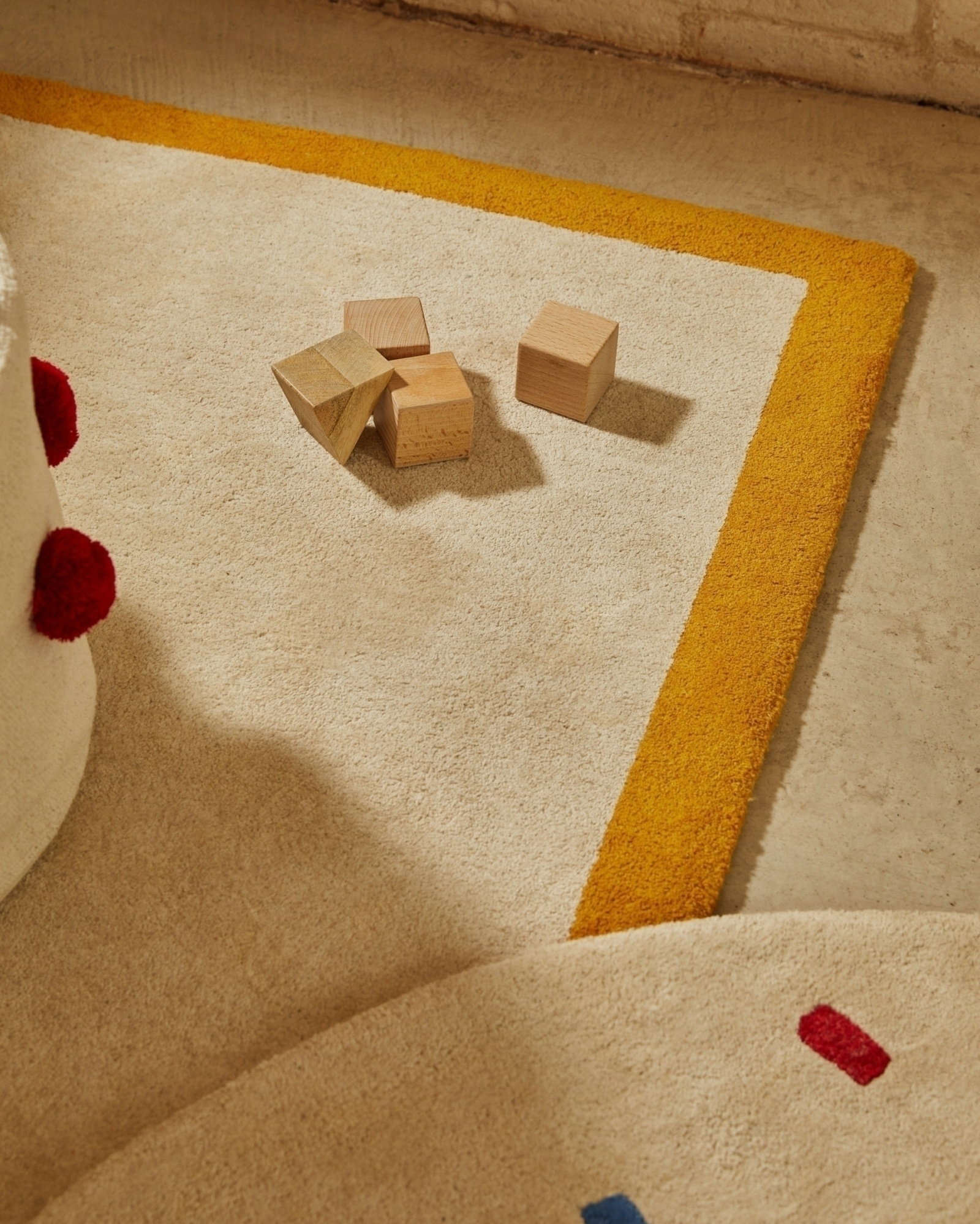 Ковер Nalim бежево-горчичного цвета 100% хлопок 90 х 150 см La Forma (ex Julia Grup)