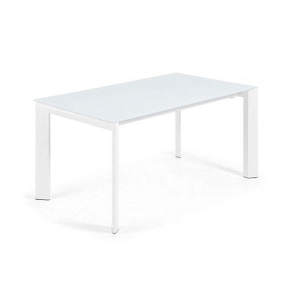 ATTA Стол 160 (220) x90 белое стекло La Forma (ex Julia Grup)