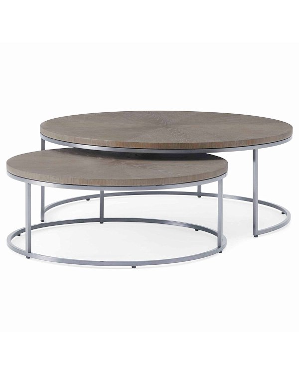 Комплект серых кофейных столов Louvre Home Фитц LHFCT320VIM-GWO