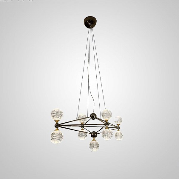 Подвесная люстра TRENTON L9 Black by ImperiumLoft