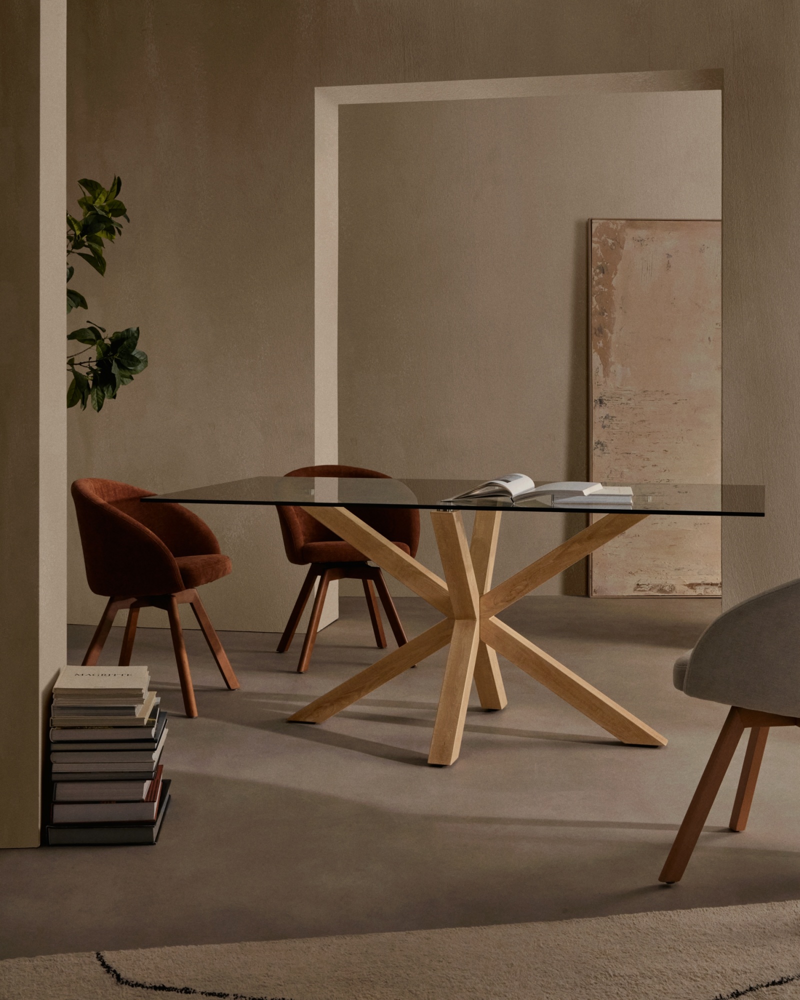 Стол Arya 160x90 металл стекло La Forma (ex Julia Grup)