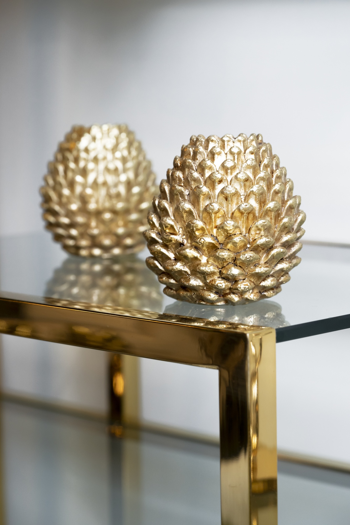 Подсвечник "Шишка" золотой Garda Decor AAA756000