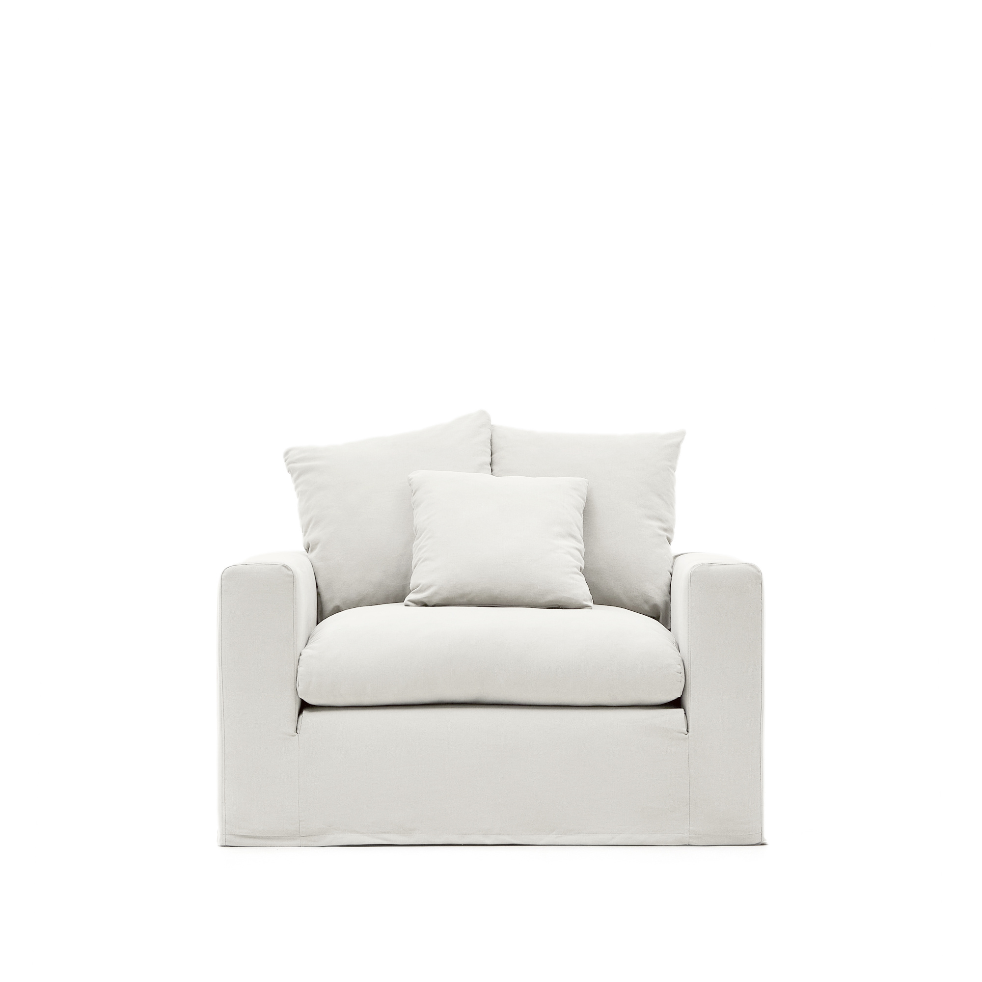 A cover designed to keep your Nora armchair in brand-new conition. Made from linen and cotton fabri La Forma 193964