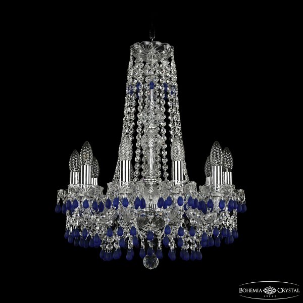 Люстра хрустальная 1410/10/160/h-60 Ni V3001 Bohemia Ivele Crystal