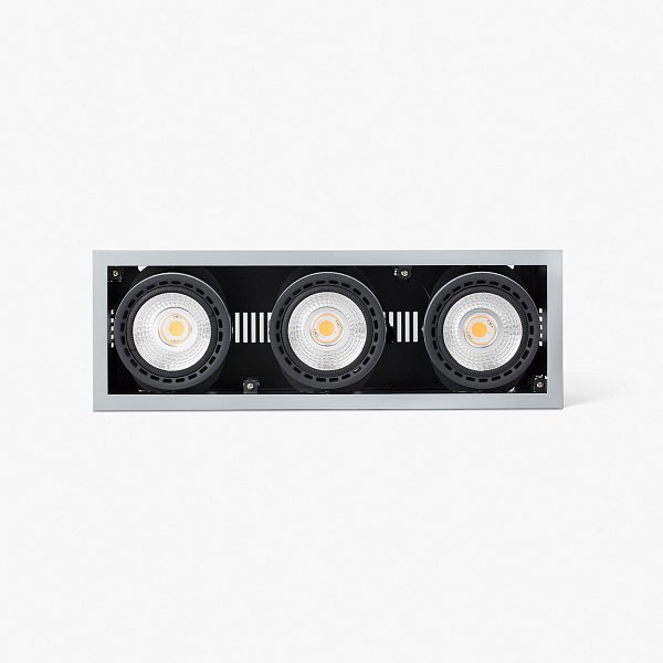 Встраиваемый светильник mini Colin-3 серый LED CRI95 54-75W 2700K 56° Faro