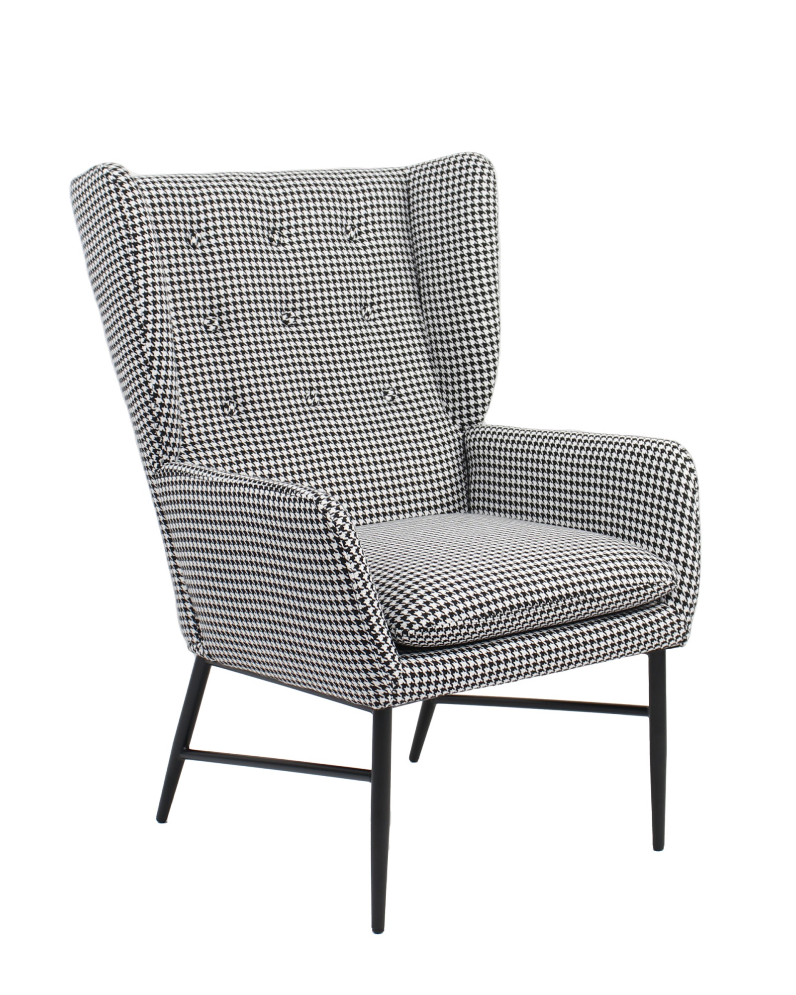 Кресло Мэйден гусиная лапка черно-белый Stool Group