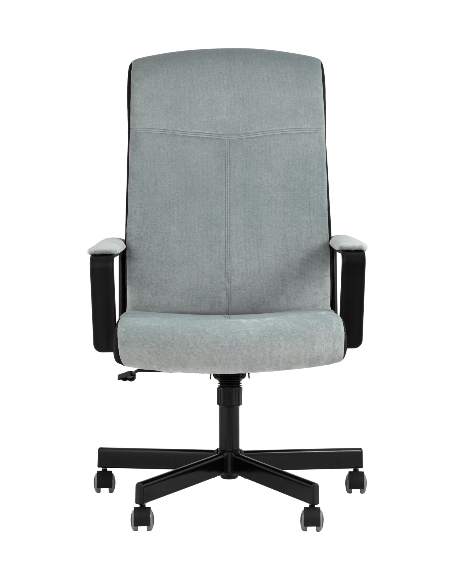 Кресло руководителя TopChairs ST-DOMINGO серо-голубой Stool Group