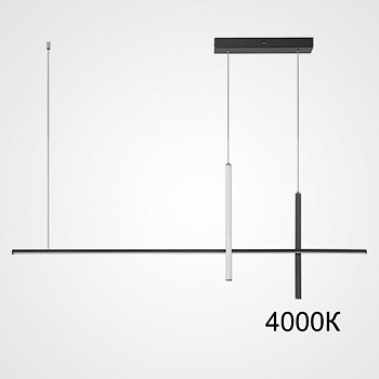 Подвесной светильник SQUIRREL L150 Black 4000К by ImperiumLoft
