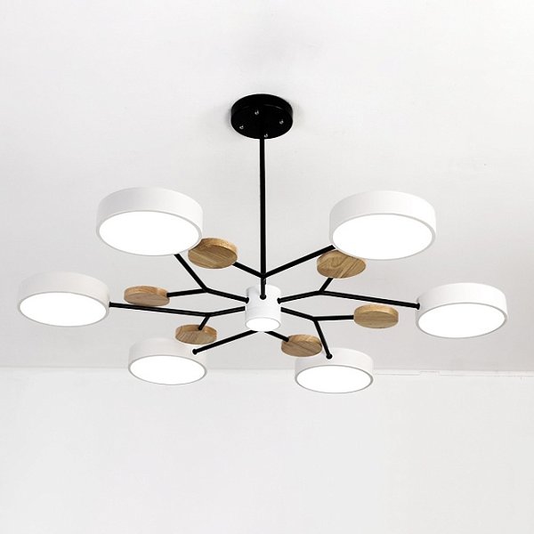 Люстра На Штанге Meade 6 Lamps White By Imperiumloft