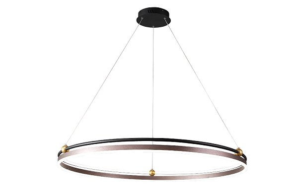 Люстра Crystal Lux FERNANDO SP88W LED D1000 COFFEE/BLACK