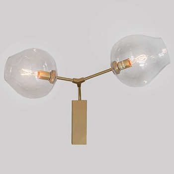 Бра Сrumpled Glas Wall Lamp Золотой by ImperiumLoft