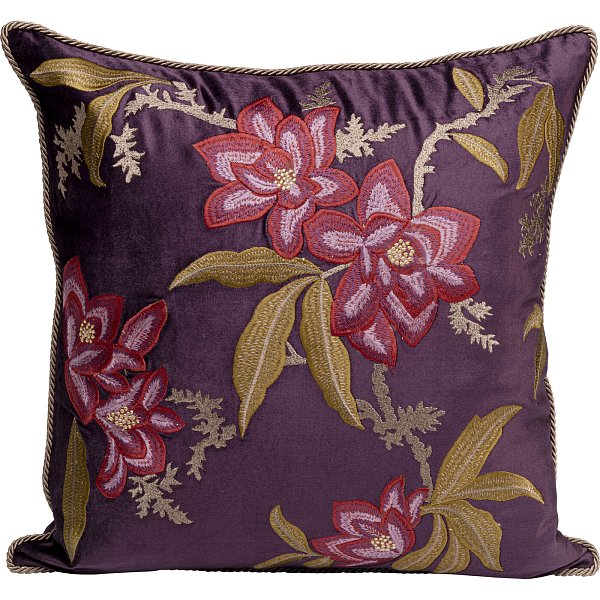 Подушка Lovely Flowers Purple 50x50cm KARE 58010