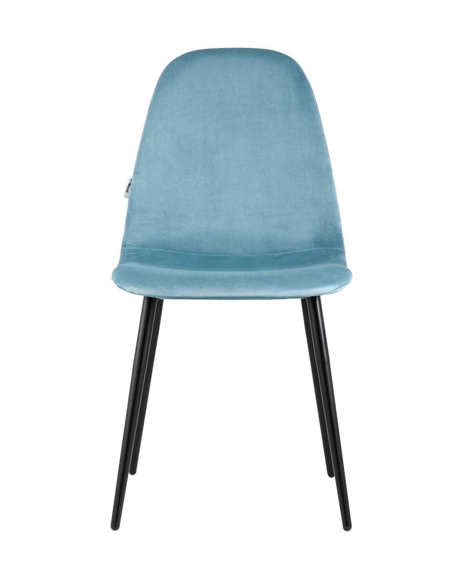 Стул Норман велюр пыльно-голубой Stool Group