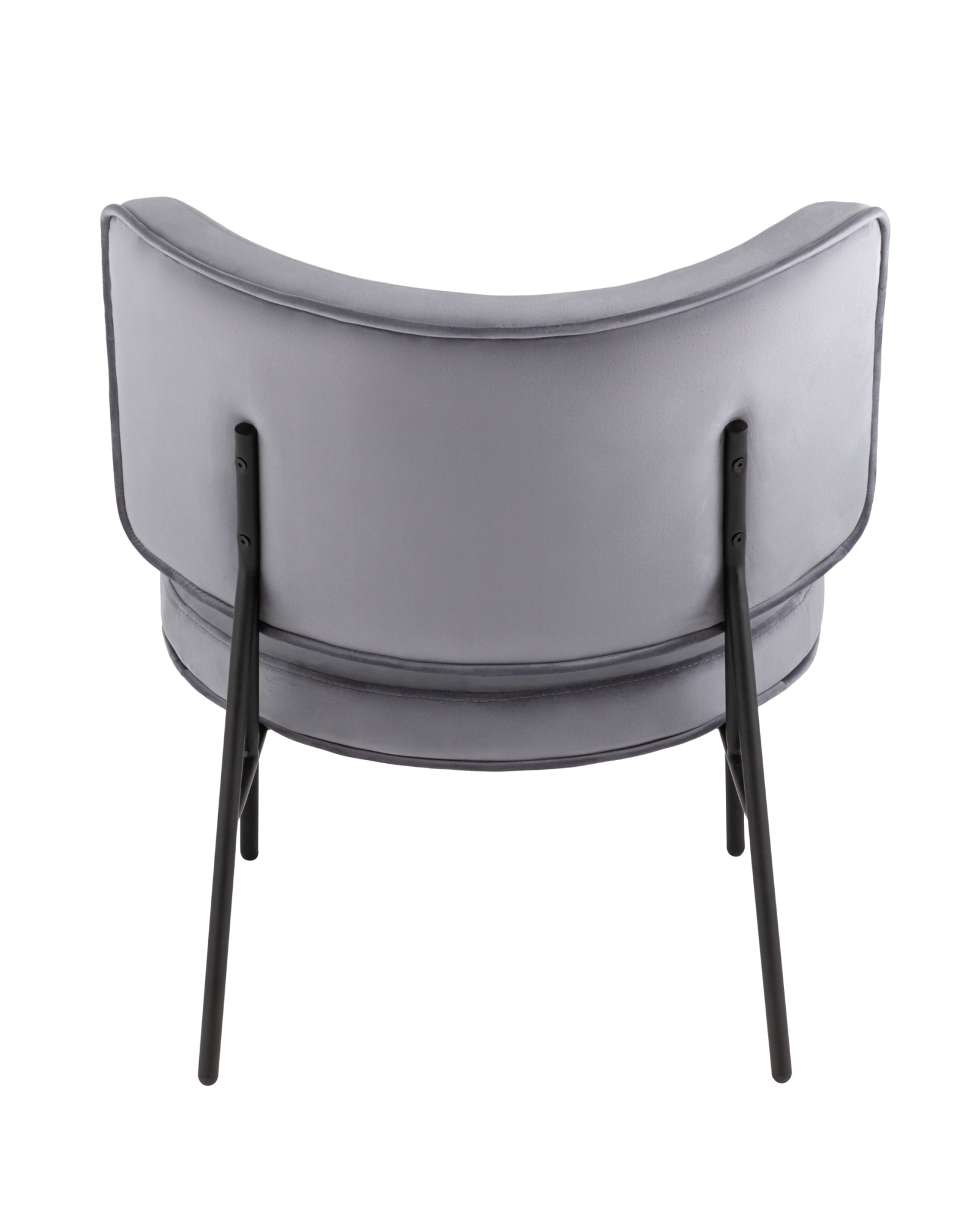 Кресло District Lounge велюр серый Stool Group