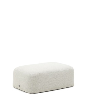Пуф Martina из шенилла цвета экрю 123 x 85 см La Forma (ex Julia Grup)