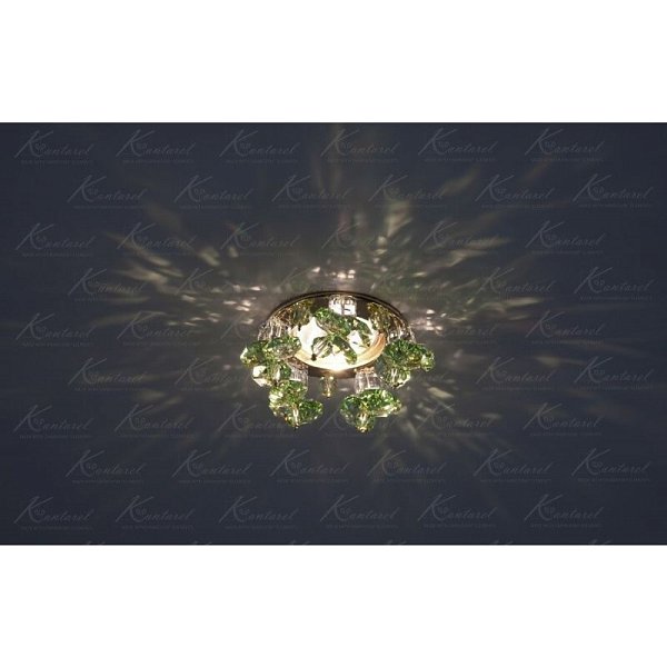 Встраиваемый светильник Kantarel Twisted Bell CD 017.3.2 lt peridot