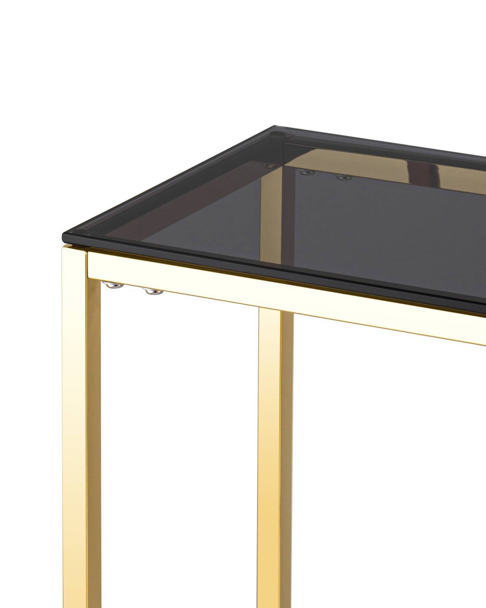 Консоль ТАУН 115*30 золото стекло smoke Stool Group