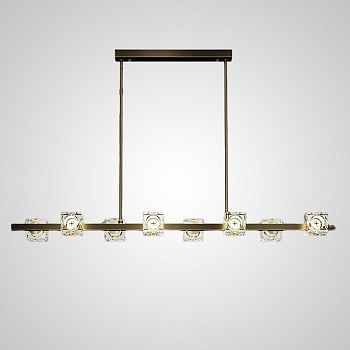 Потолочный светильник MICHAL LONG L8 Brass Black by ImperiumLoft